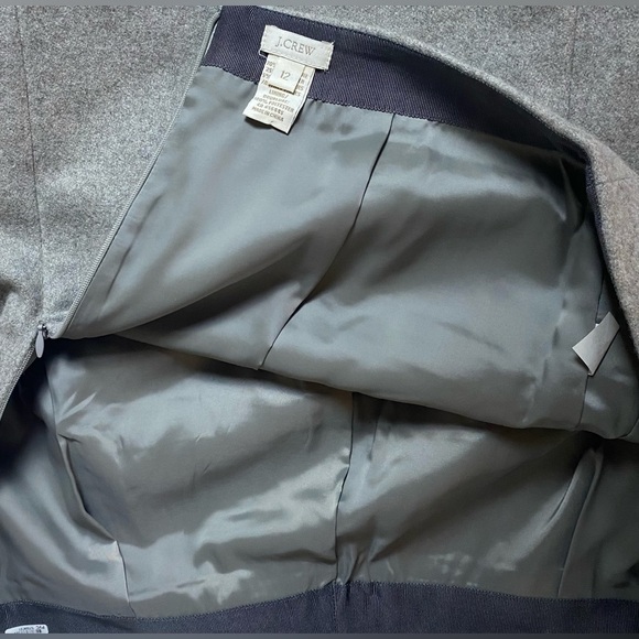 J Crew Wool Blend Gray Skirt - Picture 5 of 6